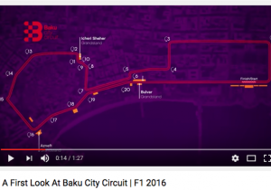 VIDEO: Zo ziet het circuit van Baku eruit