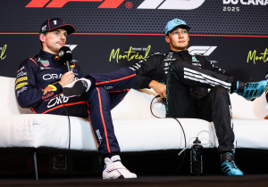 Taylor Swift, inmiscuida entre Verstappen y Russell