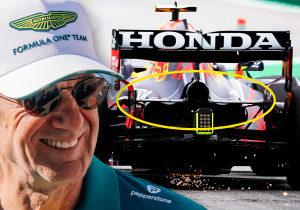 Dubbele draagarmconstructie van RB16B gespot op AMR26