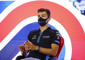 Russell slates "ridiculous" Q1 that resembled "Indy 500 re-start"