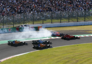 Horner: 'Botsing Leclerc sloeg gigantisch gat in downforce Verstappen'