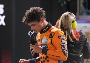 F1 presenter forced to apologise live on air after X-RATED Lando Norris comment at Las Vegas GP