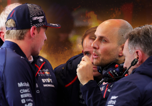 Verstappen en Lambiase weten niet dat ze gefilmd worden tijdens discussie in België