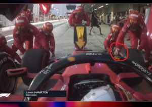 Ferrari-monteur verloor handschoen bij bandenwissel Leclerc in Abu Dhabi