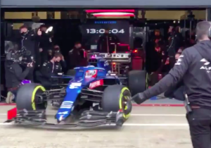 Ocon completes Alpine filming day at Silverstone
