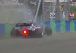 VIDEO: Albon crash red flags Hungary practice!