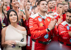 Lewis Hamilton blows a kiss to Kim Kardashian as F1 star basks in Monaco Grand Prix glory