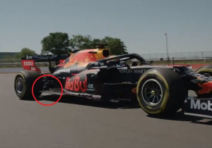 Red Bull Racing test nieuwe bodemplaat tijdens testdag op Silverstone