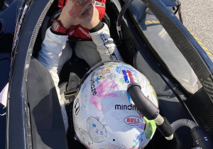 Grosjean toont bijzonder helmontwerp tijdens eerste IndyCar-test