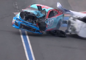 VIDEO: HUGE crash in NASCAR playoff practice