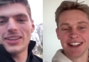 Max Verstappen neemt het op tegen Frenkie de Jong