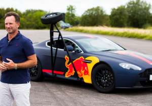 VIDEO: Red Bull boss Horner's two-wheeled stunt