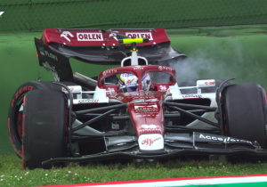 Guanyu Zhou se estrella en la Sprint Race en Imola