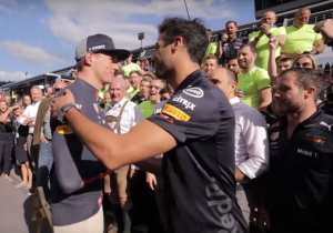 VIDEO: Zo vierden Verstappen en Red Bull hun feestje in Oostenrijk