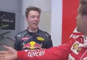 VIDEO: Vettel niet blij met Kvyat's 'torpedo-actie' (China, 2016)