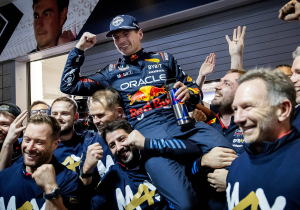 NASCAR driver PICTURED with Verstappen as star celebrates F1 championship win in Las Vegas
