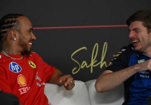 Lewis Hamilton talks babies with Max Verstappen and admits 'I nearly passed out'