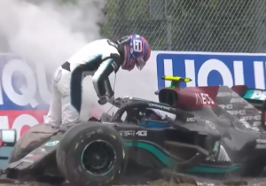 Ongecensureerde boordradio's: Russell en Bottas woedend na crash in Imola