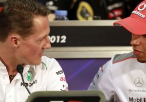 Lewis Hamilton brengt groet over aan jarige Schumacher