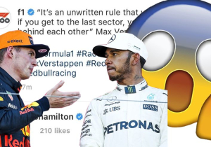 Hamilton zet Verstappen internationaal te kakken via Instagram