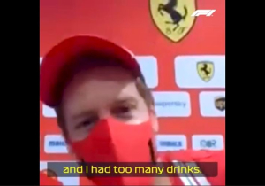 Vettel doet beschonken anekdote uit de doeken: "Staat er een olifant op de weg?"