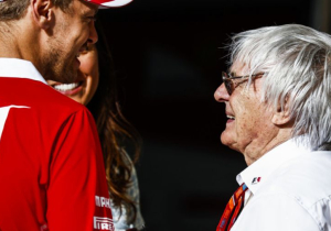 Ecclestone: "Vettel heeft bij Ferrari niet de steun die Hamilton wel heeft"