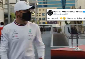 VIDEO: Bottas komt aan in Azerbeidzjan na probleem met vlucht