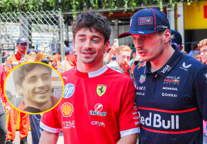 Verstappen breekt in tijdens interview Leclerc: Ferrari-coureur kan het net drooghouden