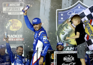 NASCAR champion Kyle Larson takes DRAMATIC victory at Homestead after huge spin