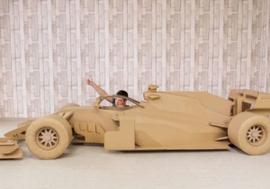VIDEO: How to build an F1 car out of cardboard