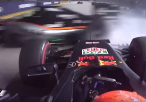 VIDEO: Formule 1-coureurs ontsnappen aan crash