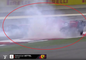 VIDEO: Vettel gaat de fout in tijdens longrun