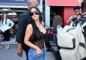 Kim Kardashian arrives at Monaco Grand Prix to support boyfriend Lewis Hamilton