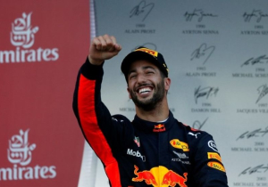 Ricciardo na zege: "Ik giechelde als een klein schoolmeisje"
