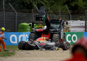 F1 star Yuki Tsunoda in scary wreck at Imola, Red Bull confirm driver unharmed