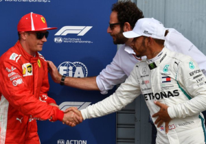 Hamilton: "Een fantastische kwalificatie, felicitaties aan Räikkönen"