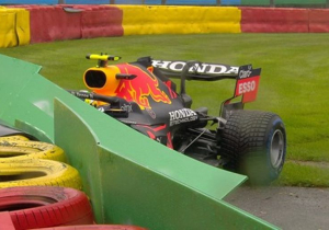 Perez crashes out ahead of the Belgian Grand Prix