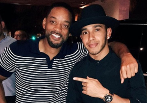 Will Smith congratulates Lewis Hamilton over team radio