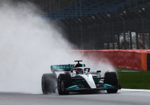 Russell gets "goosebumps" as Mercedes complete storm-hit shakedown