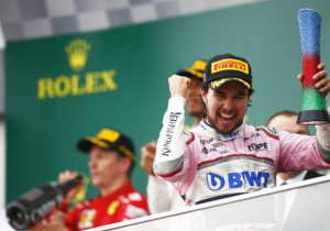 Sergio Perez verrassend op het podium: "Ik ben sprakeloos"