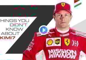 VIDEO: Raikkonen reveals seven things you didn't know about him
