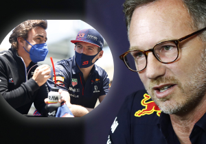 Complottheorieën steken de kop op na onderonsje tussen Alonso, Horner en Marko