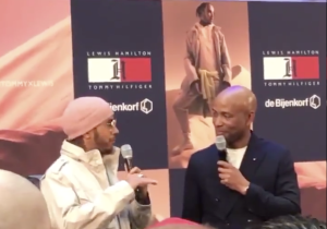 IN BEELD: Hamilton bezoekt Amsterdam voor promotie van eigen kledingcollectie