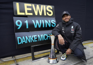 Hamilton to hunt more records after reeling in Schumacher wins mark