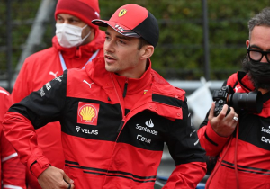 Leclerc spins three times at treacherous Imola but still leads Ferrari one-two