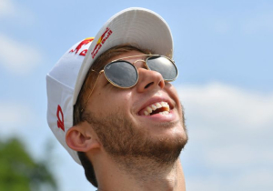 Gasly ran around the house in his underwear after Red Bull promotion