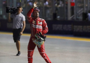 Sebastian Vettel valt na vier ronden uit in de Grand Prix van Japan