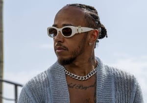 Hamilton look-alike catches Mercedes star off guard at Spanish GP