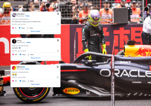 Red Bull Racing krijgt lachers op social media met post over Lewis Hamilton