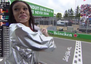 Brawn apologies to model for flag gaff
